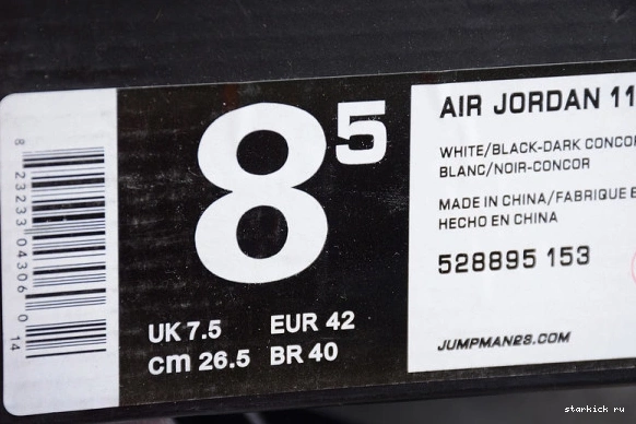 528895-153  528895-153 Retro Concord Jordan 11 Low 0802